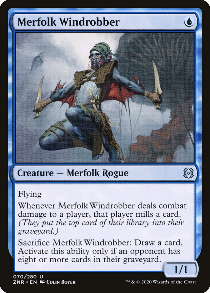 Merfolk Windrobber [Zendikar Rising] MTG Single Magic: The Gathering    | Red Claw Gaming