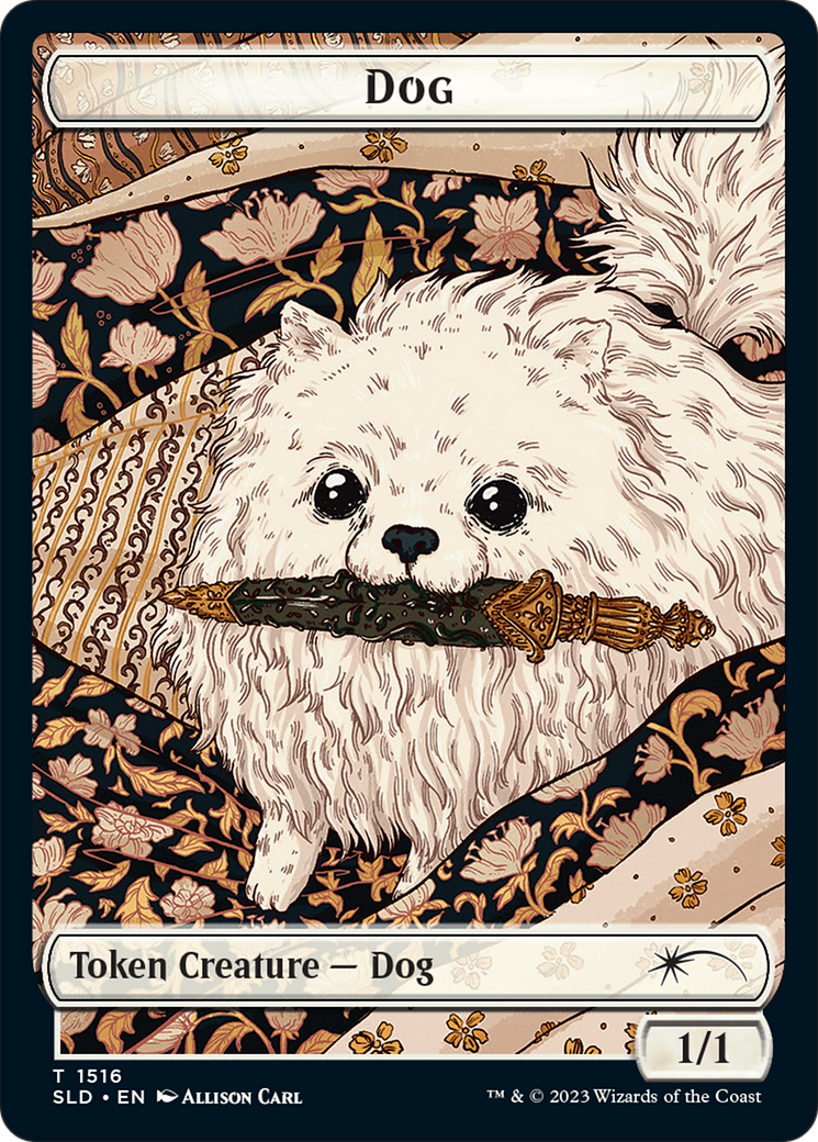 Dog // Cat Double-Sided Token [Secret Lair Commander Deck: Raining Cats and Dogs Tokens] MTG Single Magic: The Gathering    | Red Claw Gaming