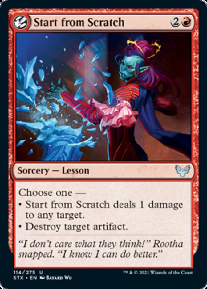 Start from Scratch [Strixhaven: School of Mages] MTG Single Magic: The Gathering    | Red Claw Gaming