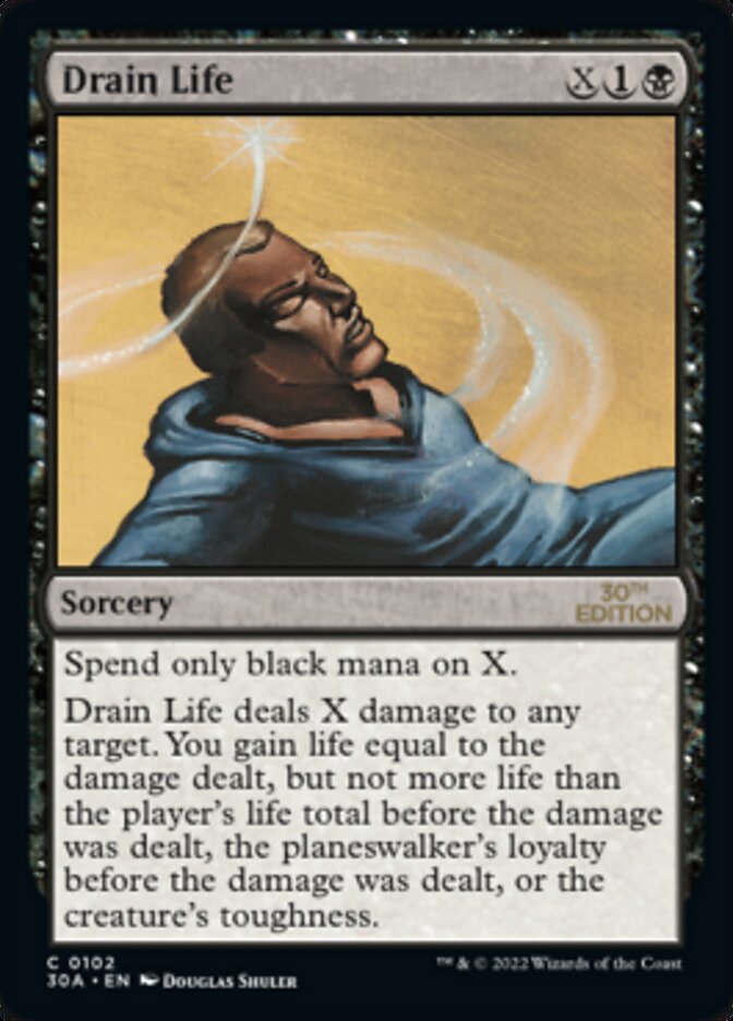 Drain Life [30th Anniversary Edition] MTG Single Magic: The Gathering    | Red Claw Gaming