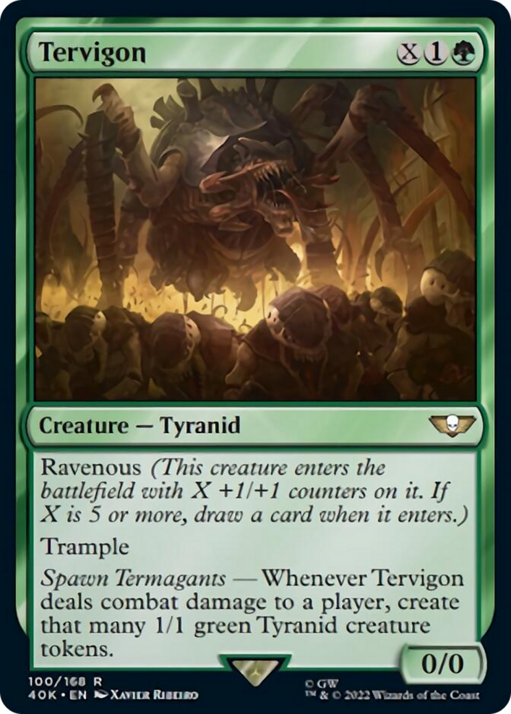 Tervigon (Surge Foil) [Warhammer 40,000] MTG Single Magic: The Gathering    | Red Claw Gaming