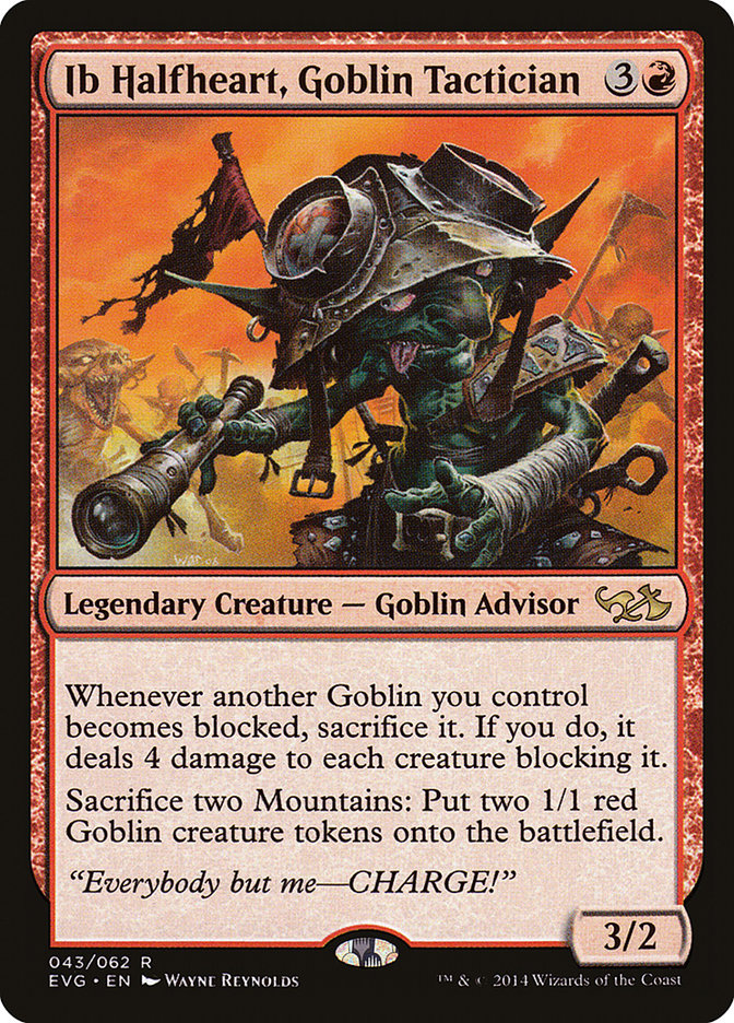 Ib Halfheart, Goblin Tactician (Elves vs. Goblins) [Duel Decks Anthology] MTG Single Magic: The Gathering    | Red Claw Gaming