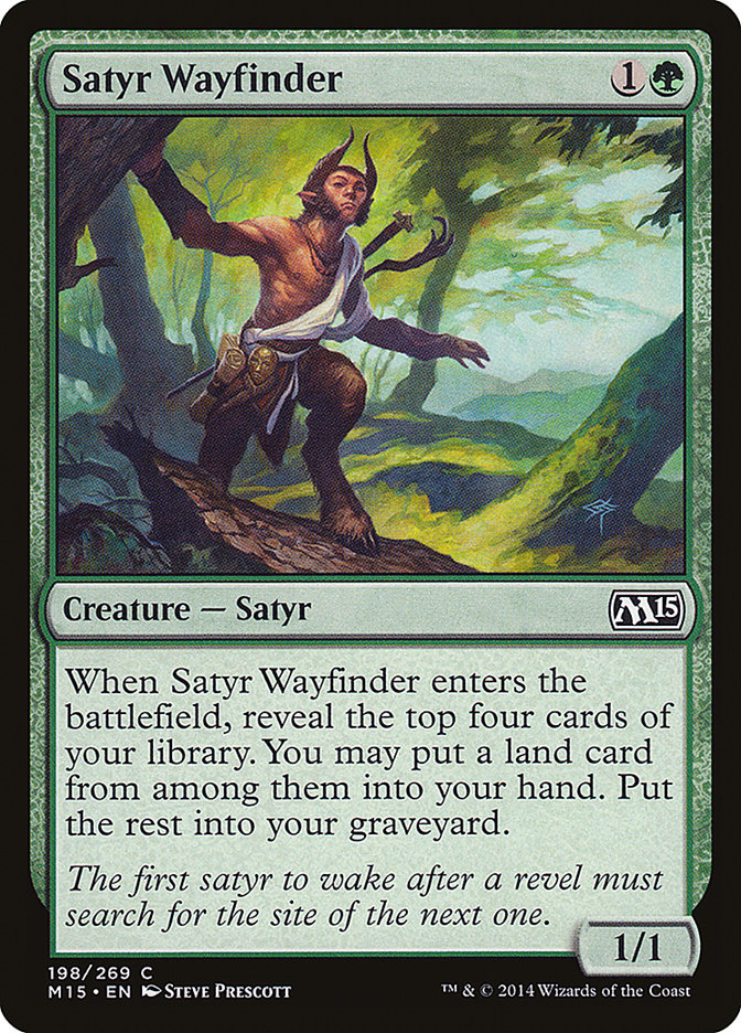 Satyr Wayfinder [Magic 2015] MTG Single Magic: The Gathering    | Red Claw Gaming