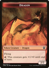 Dragon // Horror Double-Sided Token [Commander Legends Tokens] MTG Single Magic: The Gathering    | Red Claw Gaming