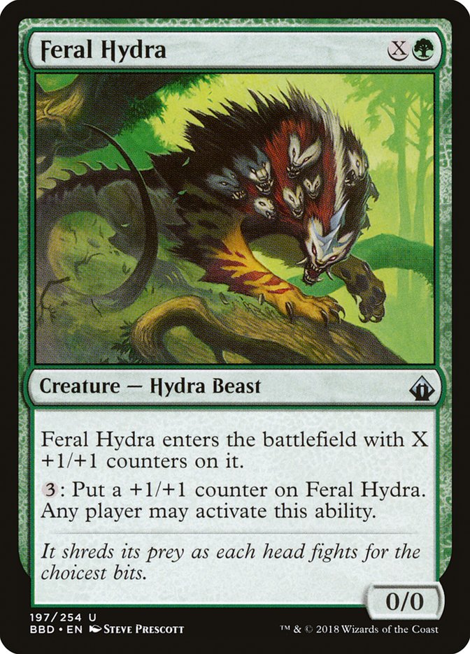 Feral Hydra [Battlebond] MTG Single Magic: The Gathering    | Red Claw Gaming