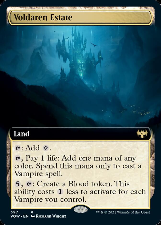 Voldaren Estate (Extended Art) [Innistrad: Crimson Vow] MTG Single Magic: The Gathering    | Red Claw Gaming