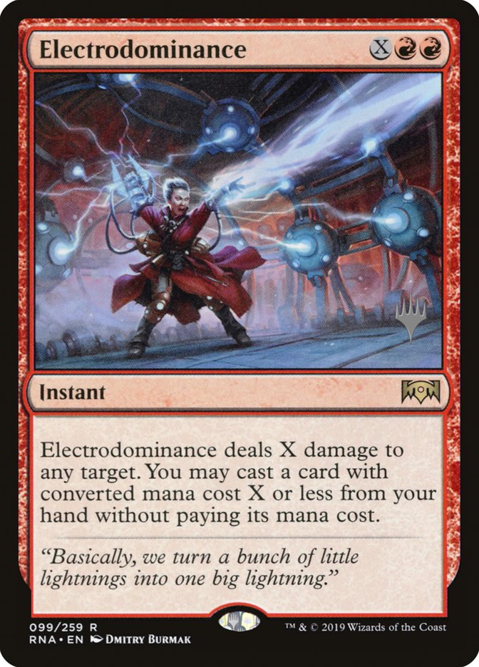 Electrodominance (Promo Pack) [Ravnica Allegiance Promos] MTG Single Magic: The Gathering    | Red Claw Gaming