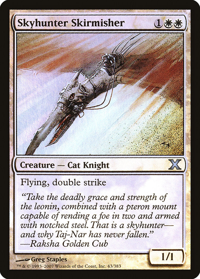 Skyhunter Skirmisher (Premium Foil) [Tenth Edition] MTG Single Magic: The Gathering    | Red Claw Gaming