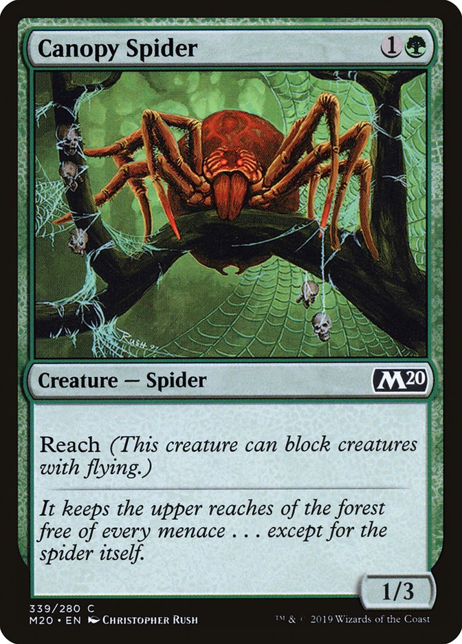 Canopy Spider [Core Set 2020] MTG Single Magic: The Gathering    | Red Claw Gaming