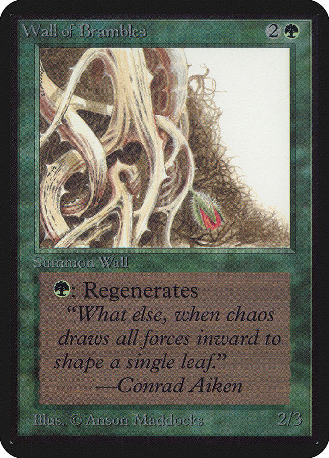 Wall of Brambles [Alpha Edition] MTG Single Magic: The Gathering    | Red Claw Gaming