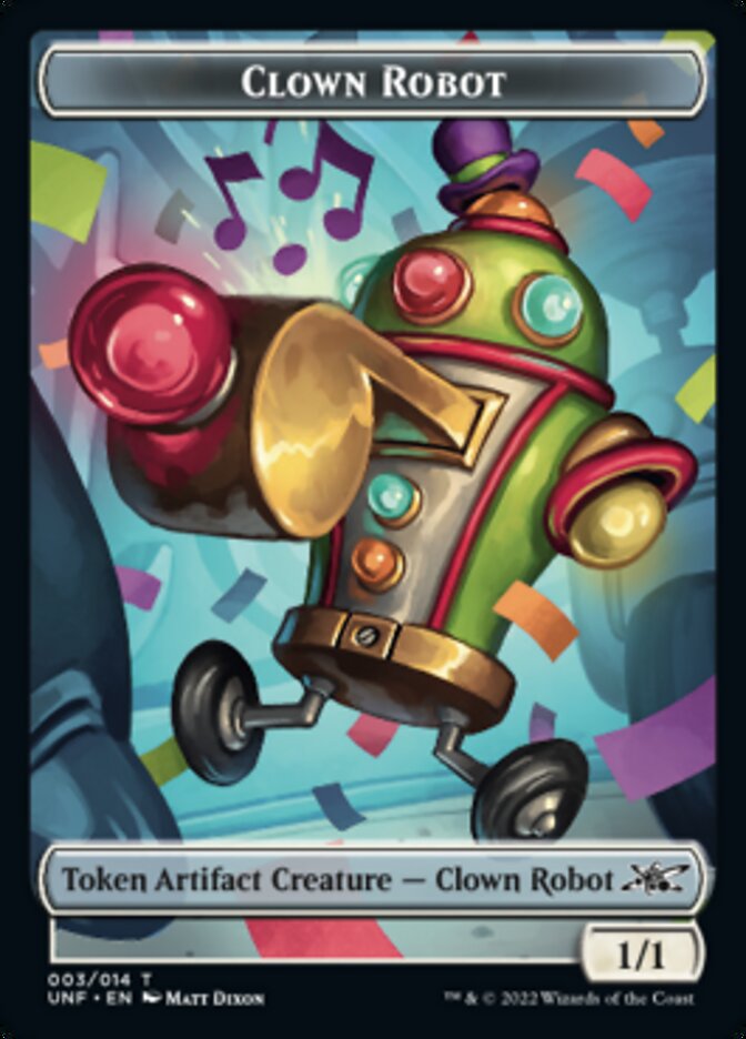 Clown Robot (003) Token [Unfinity Tokens] MTG Single Magic: The Gathering    | Red Claw Gaming