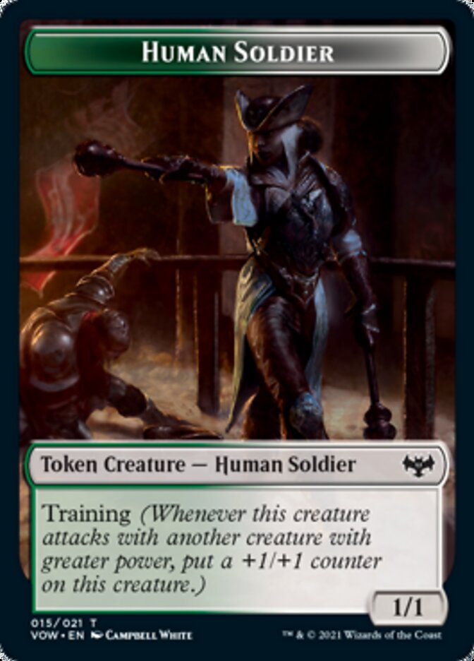 Insect // Human Soldier Double-Sided Token [Innistrad: Crimson Vow Tokens] MTG Single Magic: The Gathering    | Red Claw Gaming