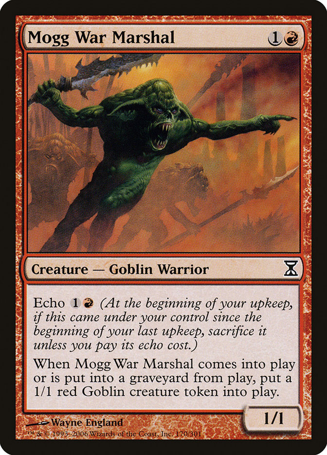 Mogg War Marshal [Time Spiral] MTG Single Magic: The Gathering    | Red Claw Gaming