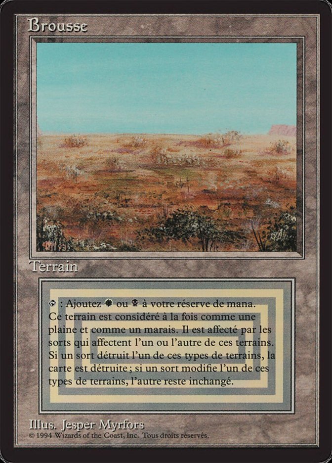 Scrubland [Foreign Black Border] MTG Single Magic: The Gathering    | Red Claw Gaming