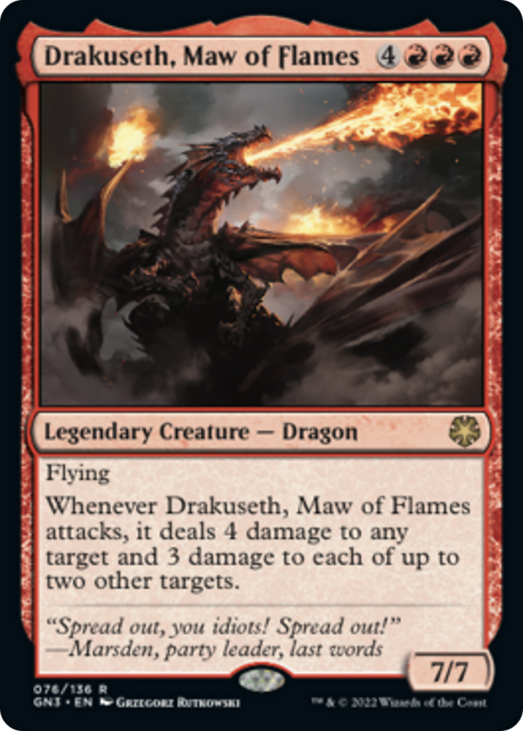 Drakuseth, Maw of Flames [Game Night: Free-for-All] MTG Single Magic: The Gathering    | Red Claw Gaming