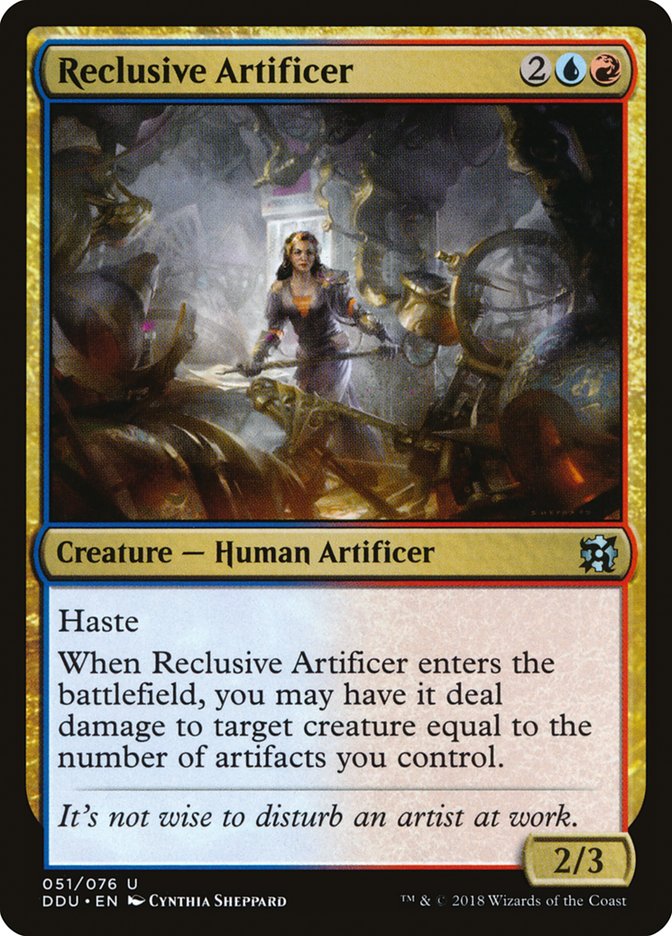 Reclusive Artificer [Duel Decks: Elves vs. Inventors] MTG Single Magic: The Gathering    | Red Claw Gaming