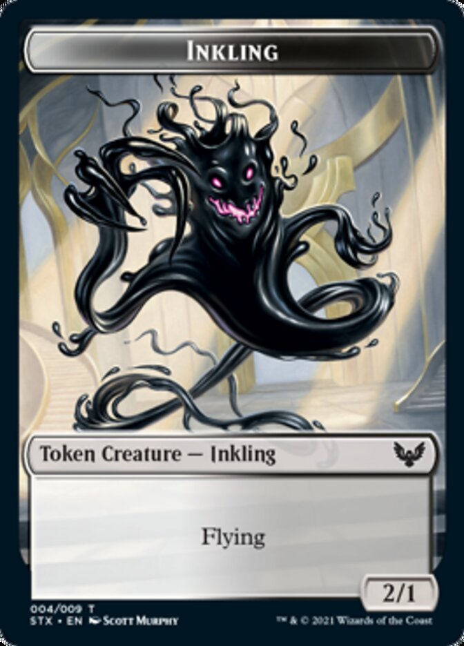 Inkling Token [Strixhaven: School of Mages Tokens] MTG Single Magic: The Gathering    | Red Claw Gaming