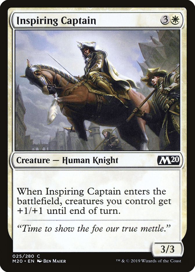 Inspiring Captain [Core Set 2020] MTG Single Magic: The Gathering    | Red Claw Gaming