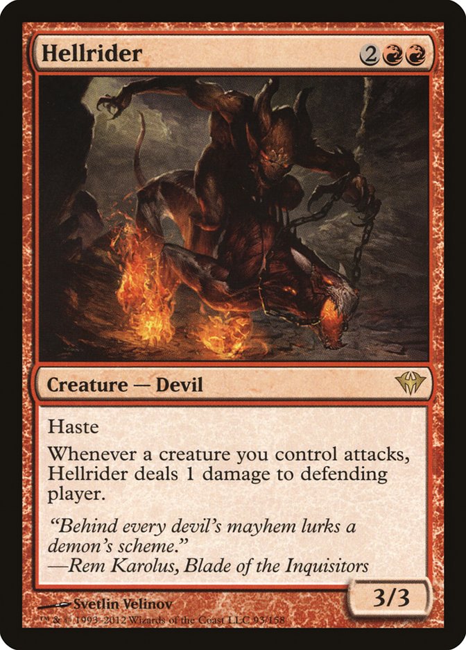 Hellrider [Dark Ascension] MTG Single Magic: The Gathering    | Red Claw Gaming