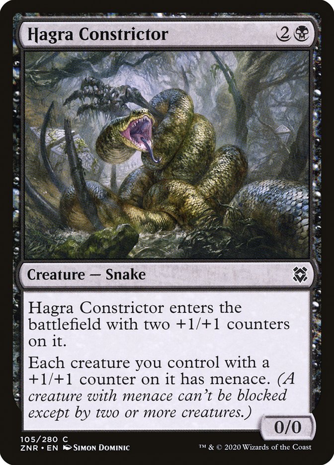 Hagra Constrictor [Zendikar Rising] MTG Single Magic: The Gathering    | Red Claw Gaming