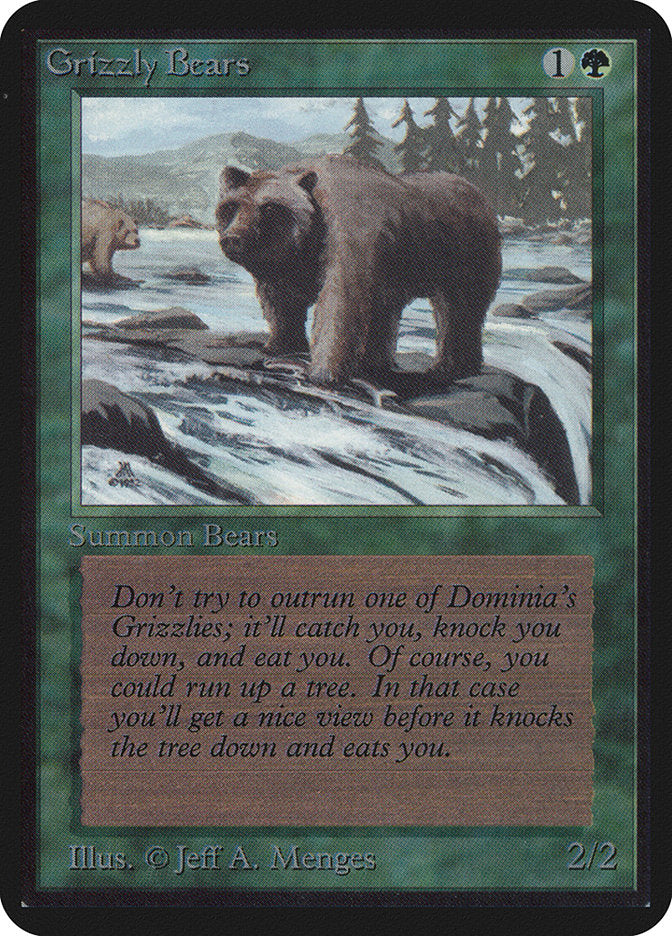 Grizzly Bears [Alpha Edition] MTG Single Magic: The Gathering    | Red Claw Gaming