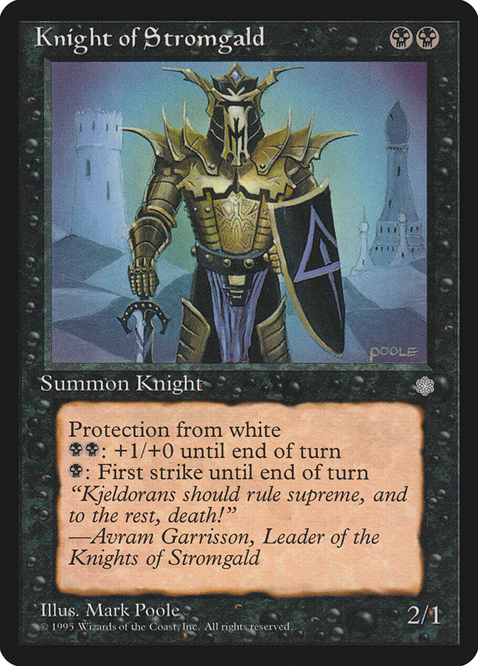 Knight of Stromgald [Ice Age] MTG Single Magic: The Gathering    | Red Claw Gaming