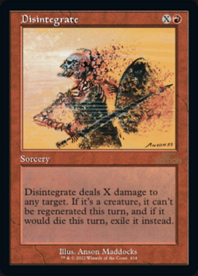 Disintegrate (Retro) [30th Anniversary Edition] MTG Single Magic: The Gathering    | Red Claw Gaming