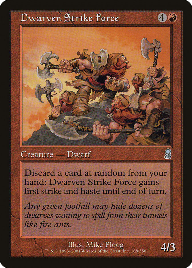 Dwarven Strike Force [Odyssey] MTG Single Magic: The Gathering    | Red Claw Gaming