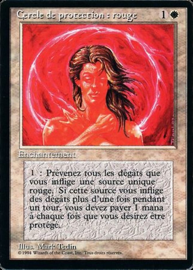 Circle of Protection: Red [Foreign Black Border] MTG Single Magic: The Gathering    | Red Claw Gaming