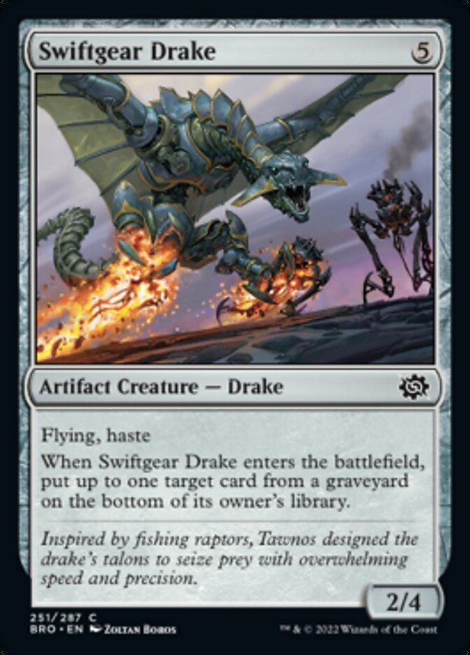 Swiftgear Drake [The Brothers' War] MTG Single Magic: The Gathering    | Red Claw Gaming