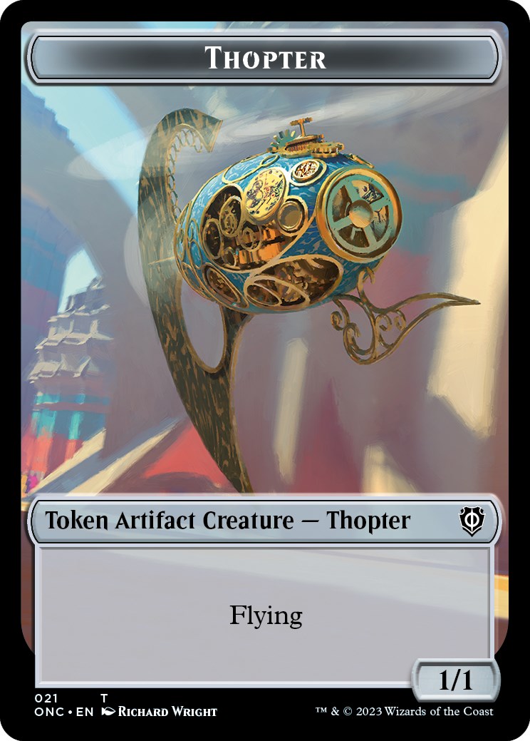 Myr // Thopter Double-Sided Token [Phyrexia: All Will Be One Commander Tokens] MTG Single Magic: The Gathering    | Red Claw Gaming