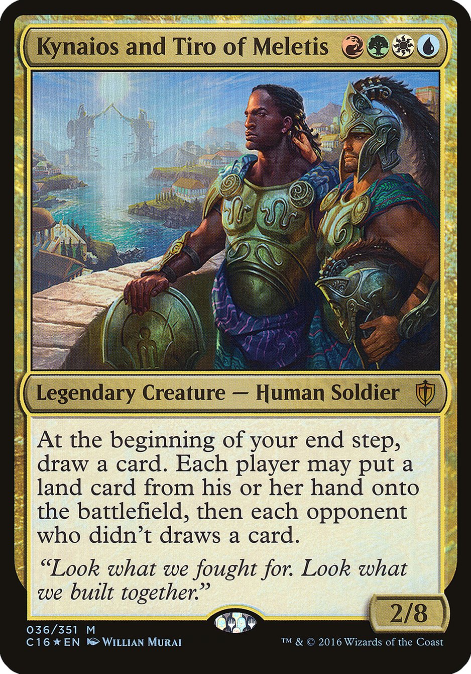 Kynaios and Tiro of Meletis (Oversized) [Commander 2016 Oversized] MTG Single Magic: The Gathering    | Red Claw Gaming