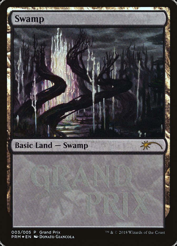 Swamp (2018c) [Grand Prix Promos] MTG Single Magic: The Gathering    | Red Claw Gaming