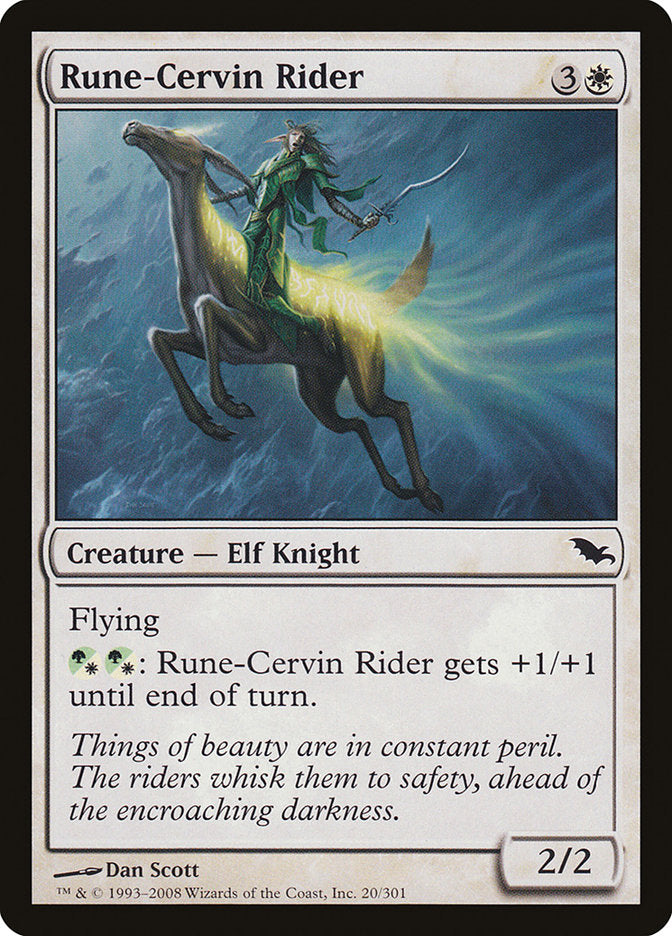 Rune-Cervin Rider [Shadowmoor] MTG Single Magic: The Gathering    | Red Claw Gaming