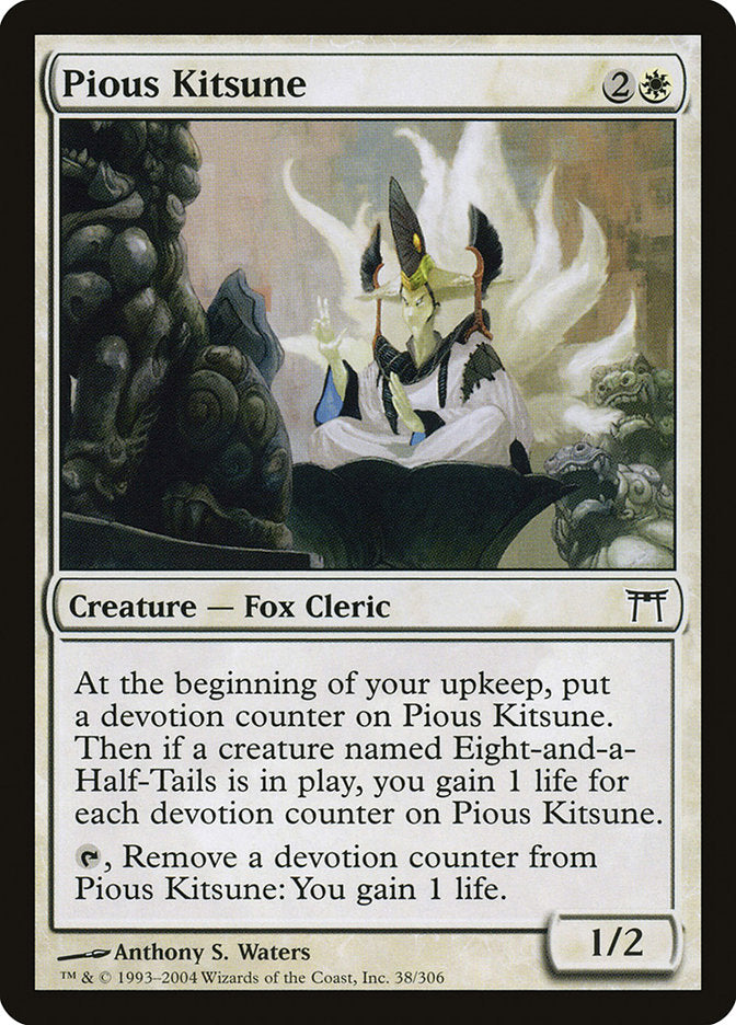 Pious Kitsune [Champions of Kamigawa] MTG Single Magic: The Gathering    | Red Claw Gaming