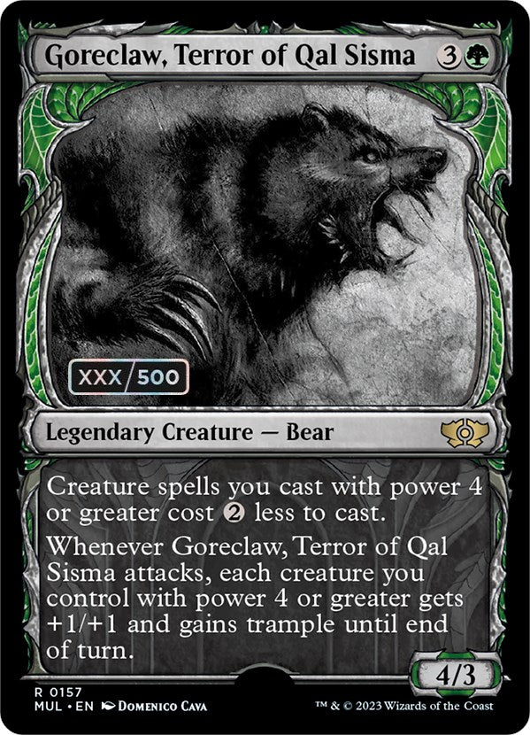 Goreclaw, Terror of Qal Sisma (Serialized) [Multiverse Legends] MTG Single Magic: The Gathering    | Red Claw Gaming