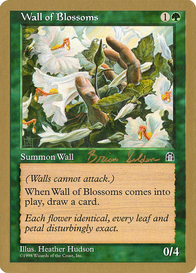 Wall of Blossoms (Brian Selden) [World Championship Decks 1998] MTG Single Magic: The Gathering    | Red Claw Gaming