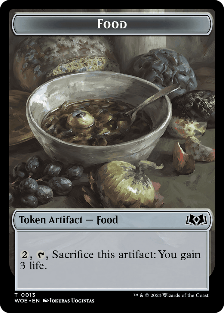 Faerie // Food (0013) Double-Sided Token [Wilds of Eldraine Tokens] MTG Single Magic: The Gathering    | Red Claw Gaming