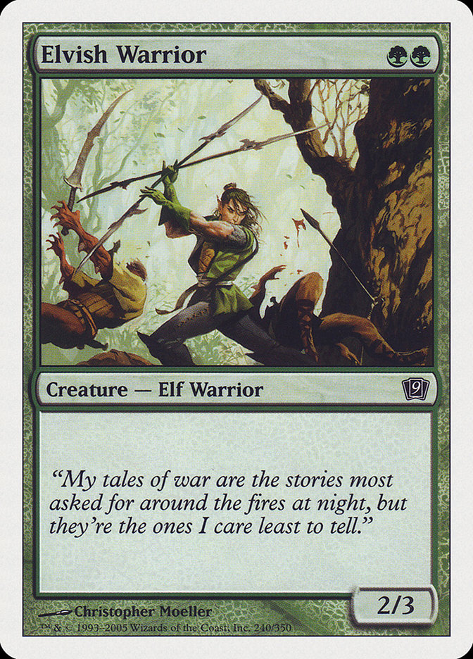 Elvish Warrior [Ninth Edition] MTG Single Magic: The Gathering    | Red Claw Gaming