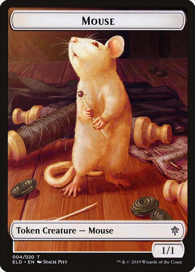 Mouse Token [Throne of Eldraine Tokens] MTG Single Magic: The Gathering    | Red Claw Gaming