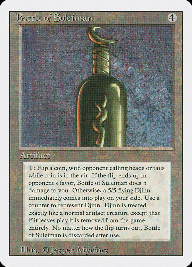 Bottle of Suleiman [Revised Edition] MTG Single Magic: The Gathering    | Red Claw Gaming