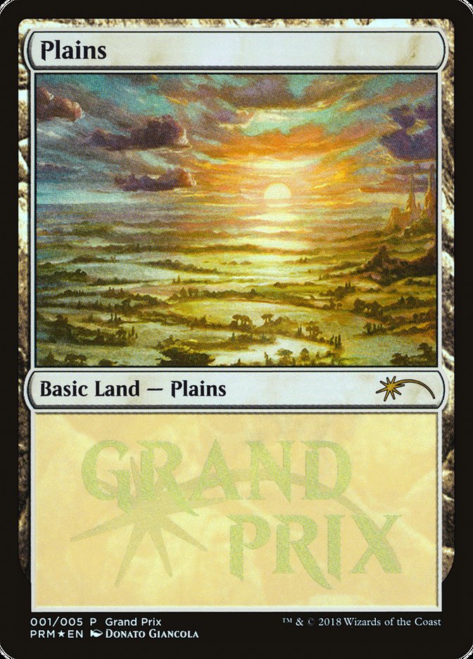 Plains (2018) [Grand Prix Promos] MTG Single Magic: The Gathering    | Red Claw Gaming