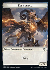 Clue // Elemental (005) Double-Sided Token [Streets of New Capenna Commander Tokens] MTG Single Magic: The Gathering    | Red Claw Gaming