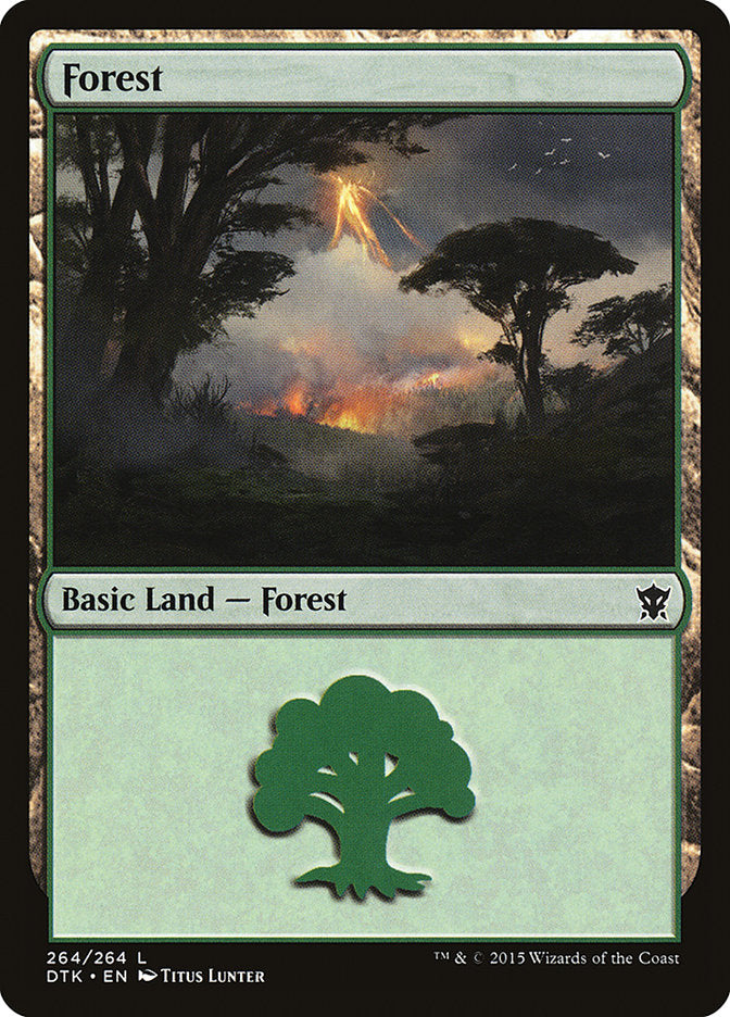 Forest (264) [Dragons of Tarkir] MTG Single Magic: The Gathering    | Red Claw Gaming