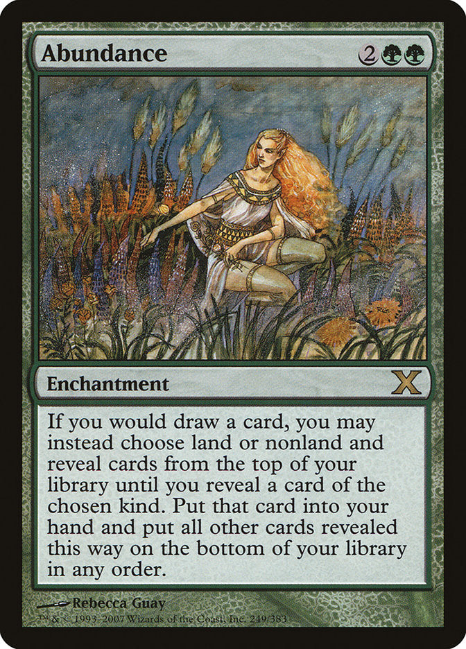 Abundance [Tenth Edition] MTG Single Magic: The Gathering    | Red Claw Gaming