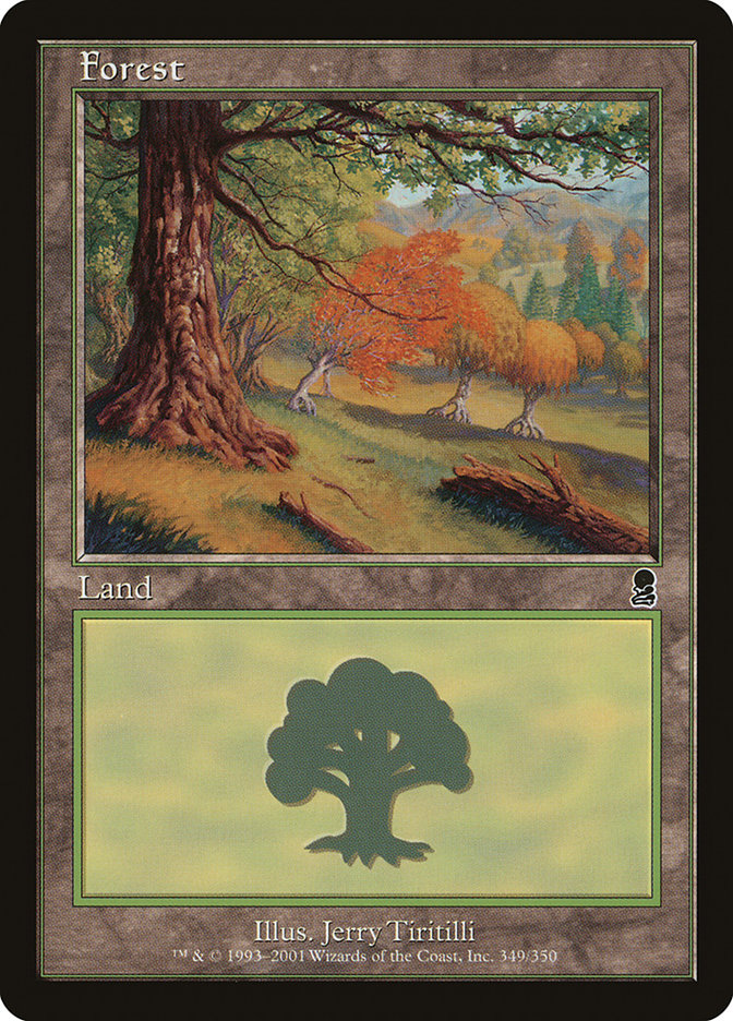 Forest (349) [Odyssey] MTG Single Magic: The Gathering    | Red Claw Gaming