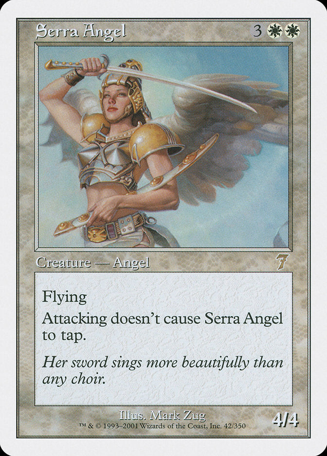 Serra Angel [Seventh Edition] MTG Single Magic: The Gathering    | Red Claw Gaming