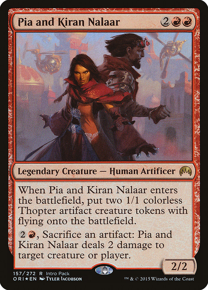 Pia and Kiran Nalaar (Intro Pack) [Magic Origins Promos] MTG Single Magic: The Gathering    | Red Claw Gaming