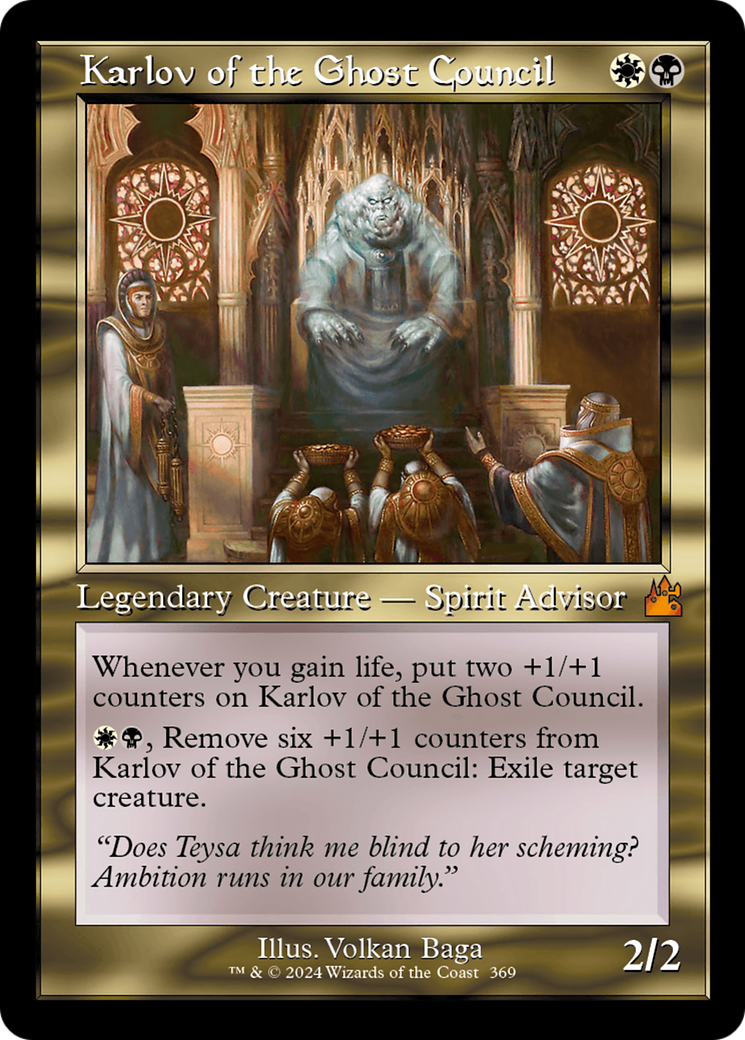 Karlov of the Ghost Council (Retro Frame) [Ravnica Remastered] MTG Single Magic: The Gathering    | Red Claw Gaming