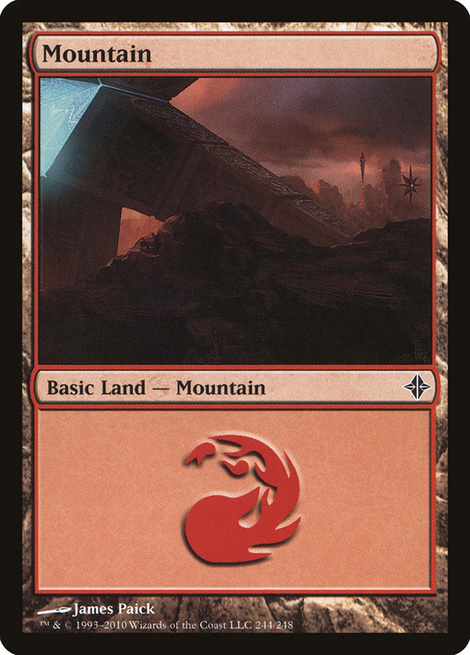 Mountain (244) [Rise of the Eldrazi] MTG Single Magic: The Gathering    | Red Claw Gaming